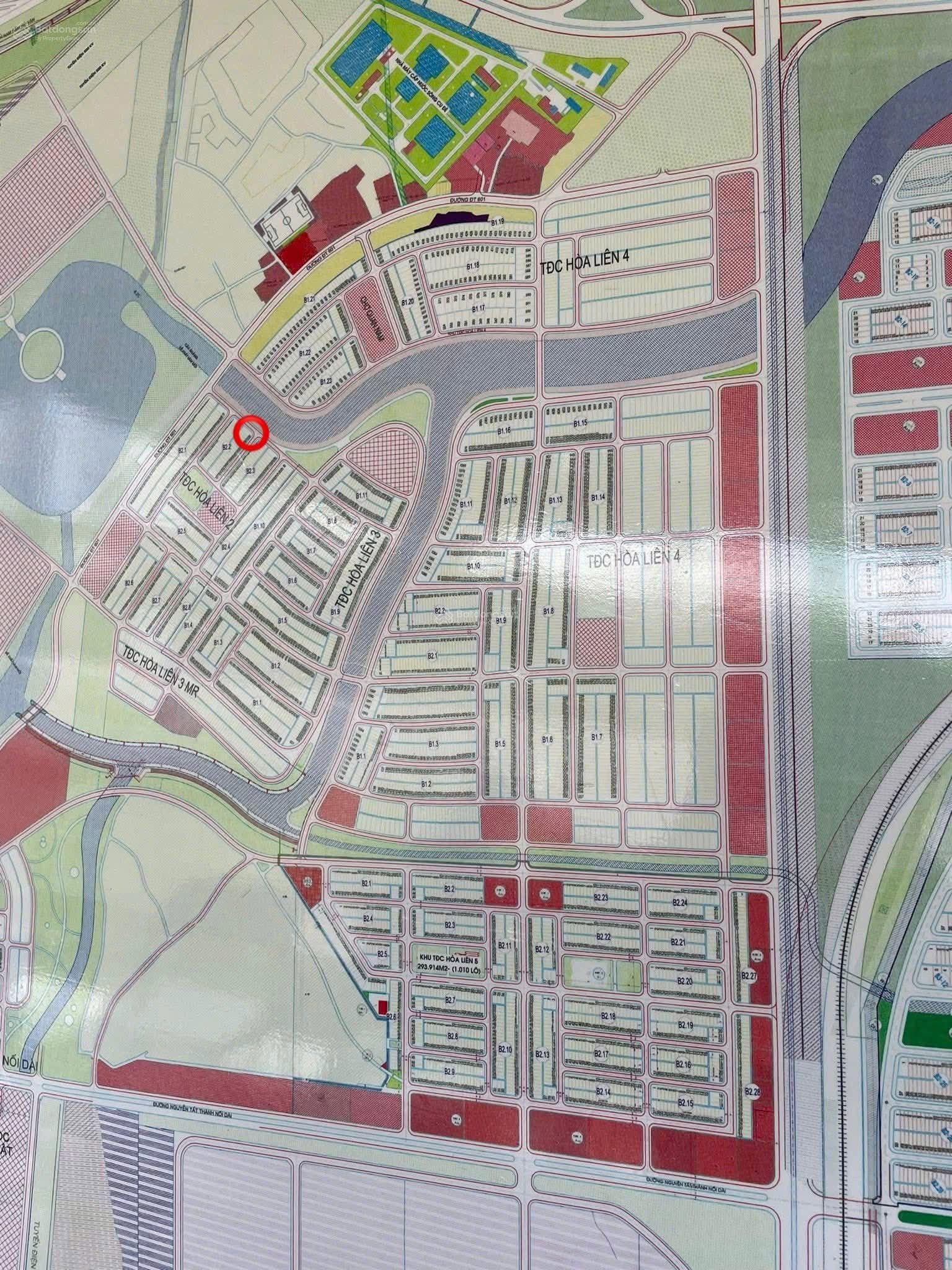 Chào bán lô góc ngã 3 Hòa Liên 2 - View kênh mát mẻ. Gần đường ĐT 601 - Ngan 9m3 - Giá 5,25 tỷ