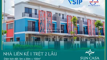 Bán nhà liền kề hướng Nam Sun Casa Central - TT 30% nhận nhà, còn lại ngưng thanh toán đến 2027