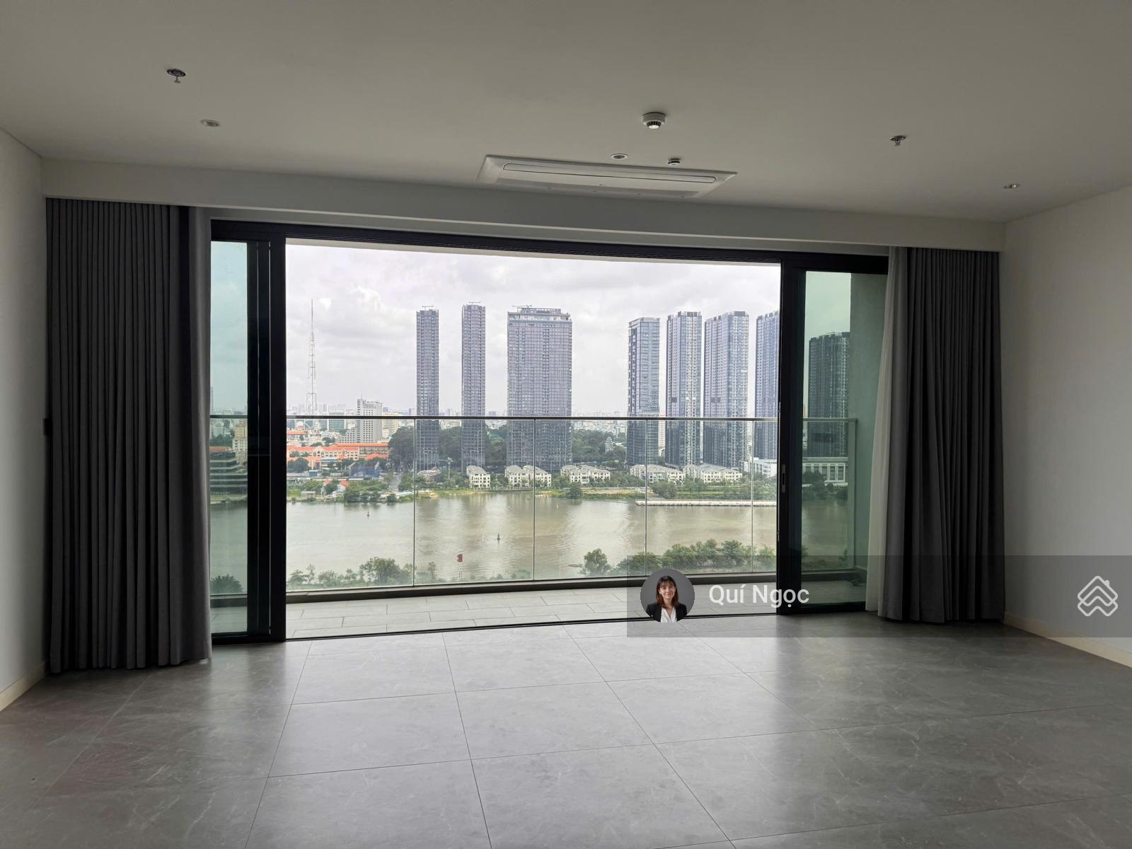 Bán 3PN Crest 152m2, tầng cao, view sông không chắn