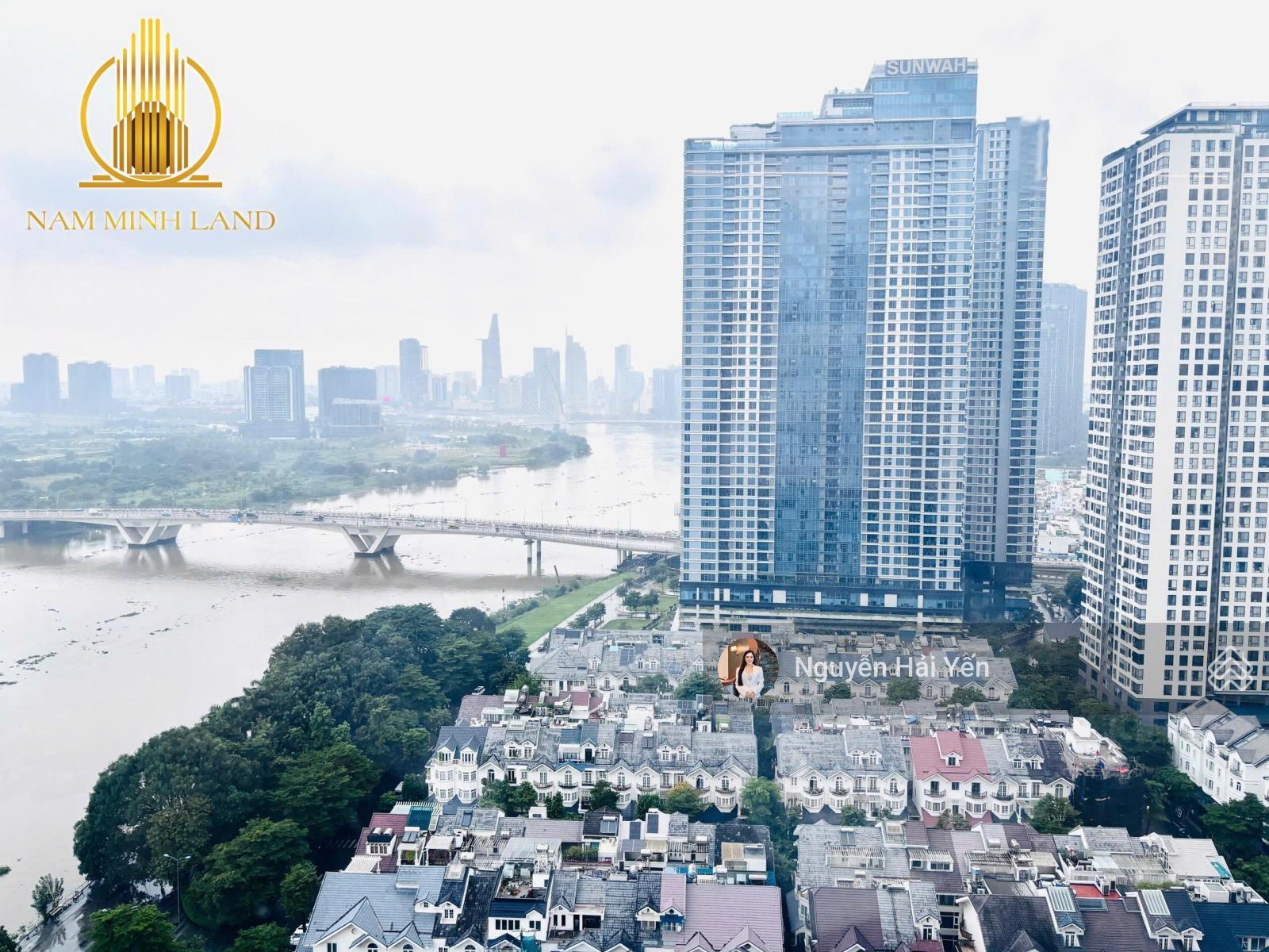 Hải Yến Nam Minh Land - cho thuê căn hộ Saigon Pearl 3 phòng ngủ, tầng cao, view sông, nội thất đẹp