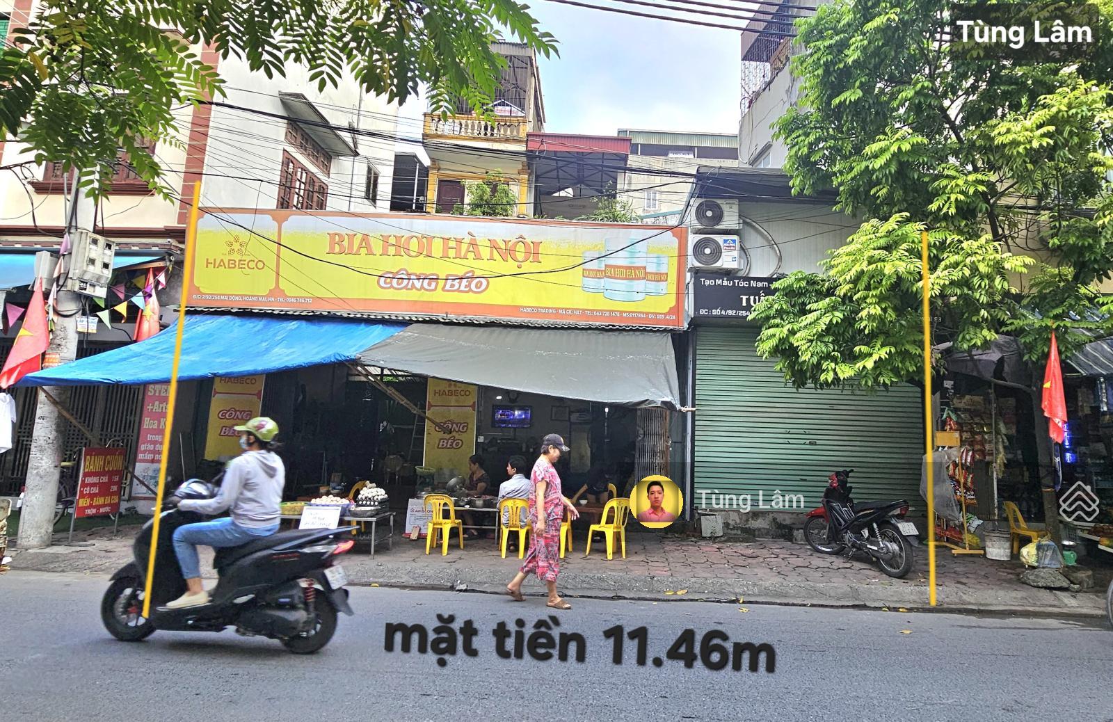 Ảnh thật! MP Gốc Đề Minh Khai, đường rộng 11m, vỉa hè to, DT 82.5m2 - MT 11.46m - gía hời 340tr/m2