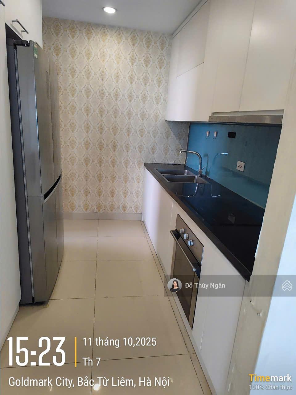 Cho thuê căn hộ 3N2WC 94m2 toà S4 Goldmark City, giá 17 triệu, vào luôn đủ đồ. LH Ms Ngân