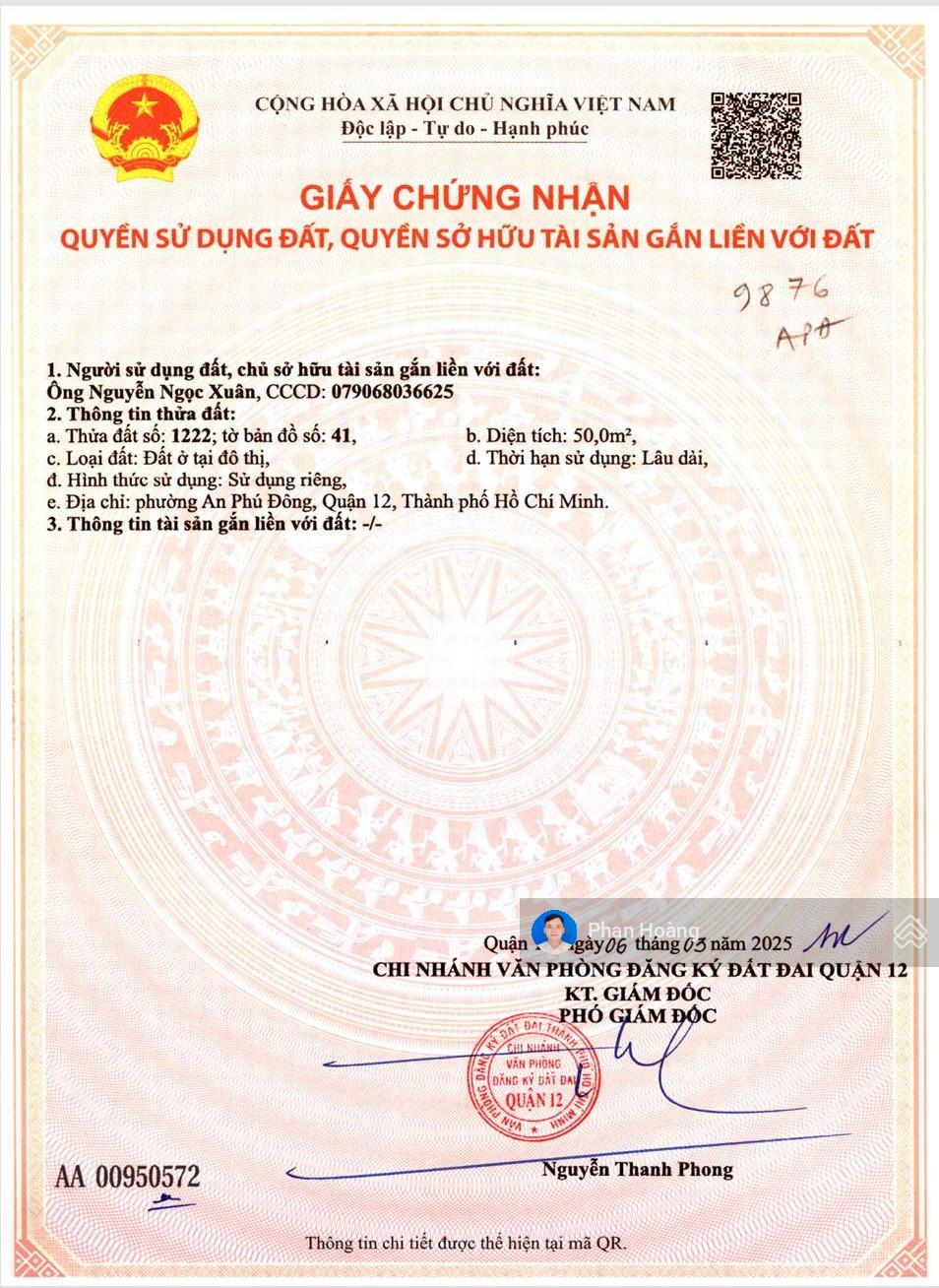 Đất đối diện chung cư An Phú Đông, Vườn Lài 4x12.5m thổ cư 50m2 xây dựng full đường thông, 4.15tỷ Đất đối diện chung cư An Phú Đông, Vườn Lài 4x12.5m thổ cư 50m2 xây dựng full đường thông, 4.15tỷ