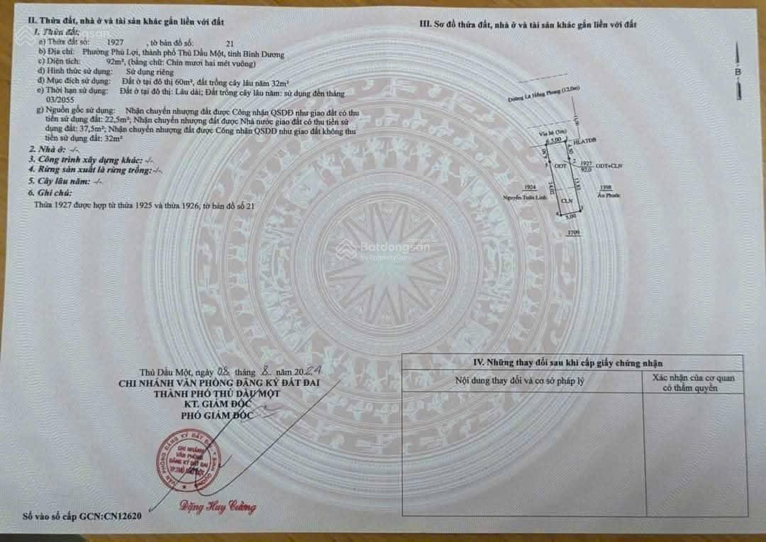 Bán 2 lô đất liền kề mặt tiền Lê Hồng Phong