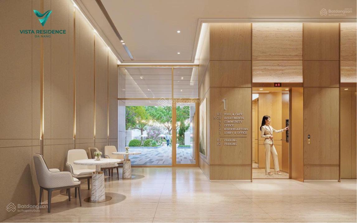 Cần bán căn hộ 2PN cao cấp tầng trung Vista ngay trung tâm Hải Châu, Đà Nẵng, sổ đỏ lâu dài