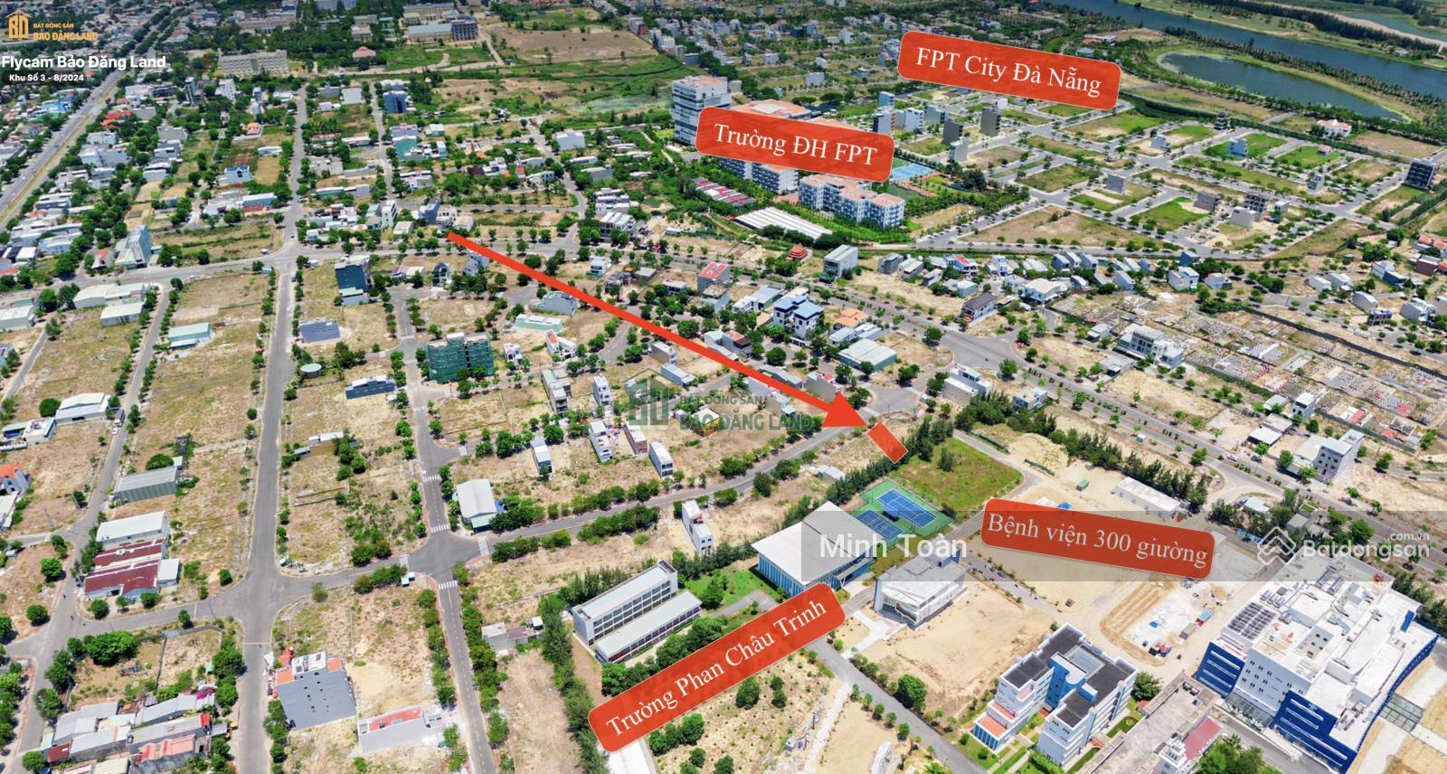 Lô đẹp đường 10m5 lề 6m trục thông sau lưng trường Phan Châu Trinh