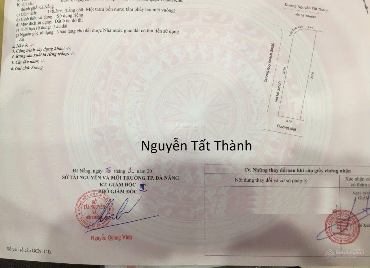 Cặp góc 3 MT giá siêu tốt mặt tiền Nguyễn Tất Thành