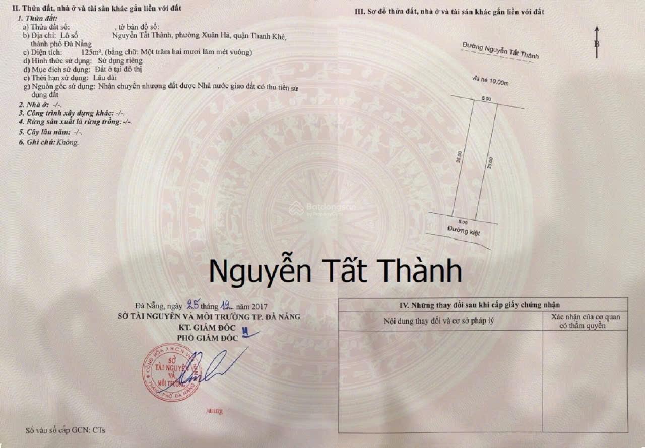 Cặp góc 3 MT giá siêu tốt mặt tiền Nguyễn Tất Thành