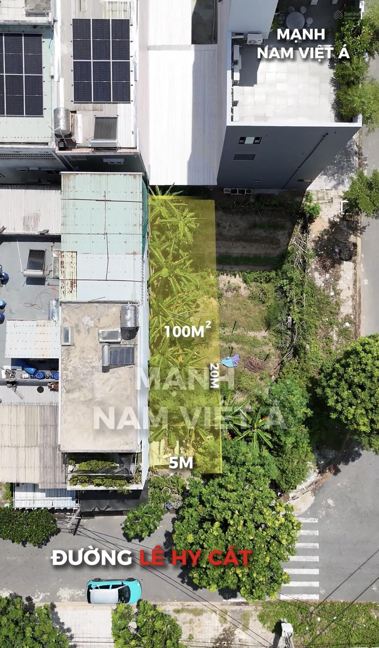 Bán lô Lê Hy Cát - 100m2, cách sông 50m, Nam Việt Á vị trí vip