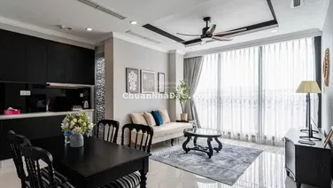 Cho thuê CHCC 2PN, 2WC, 75m2, 15 triệu, tại D - Homme, Q6 Căn hộ mới 100% view đẹp. 0932 874 ***