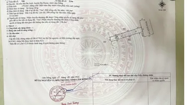 Chính chủ bán đất MT đường Nguyễn Trãi thị trấn Madagui Lâm Đồng 179.4m2 giá 1tỷ190 SH. 0933 490 ***