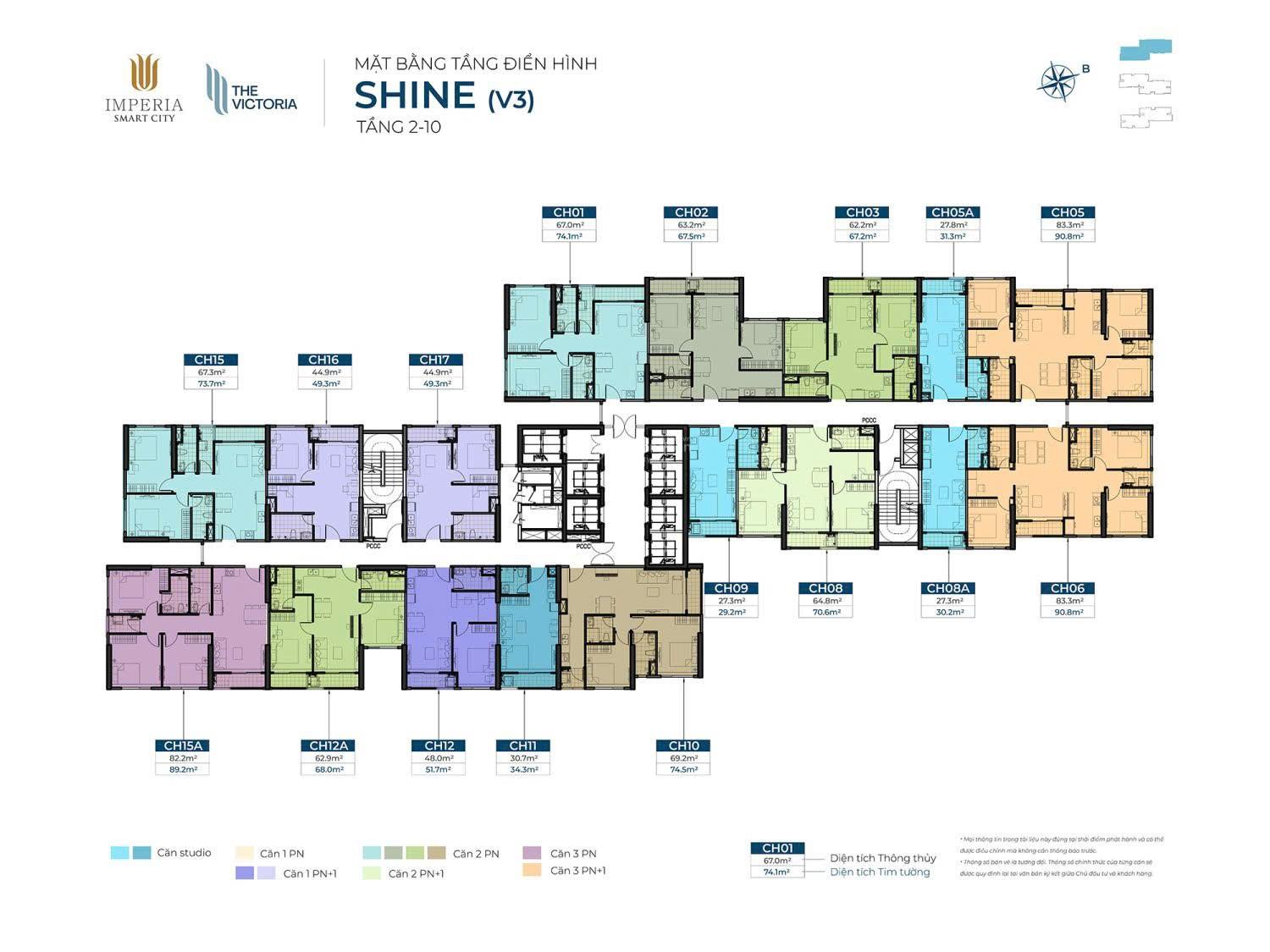 Chính chủ bán nhanh căn Studio toà The Victoria Vinhomes smart city 2,5 tỷ