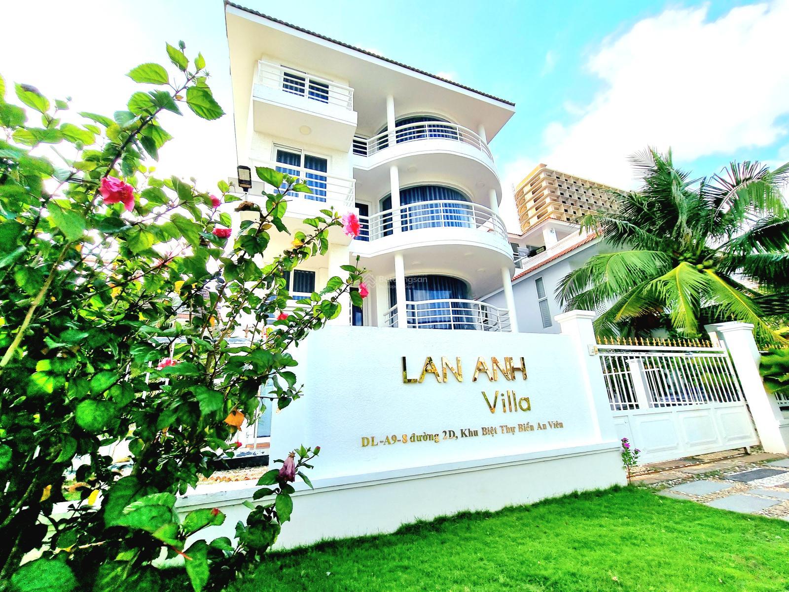 Cho thuê dài hạn biệt thự Lan Anh Villa, An Viên Nha Trang. 288m2, 4 tầng 7PN, 55tr/tháng.