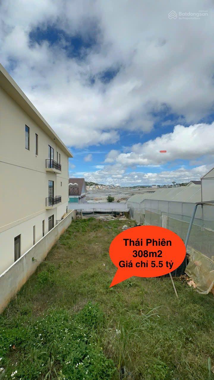 Đại hạ giá bán gấp đất biệt thự view thoáng tại Thái Phiên Đà Lạt 308m2 giá chỉ 5.5 tỷ
