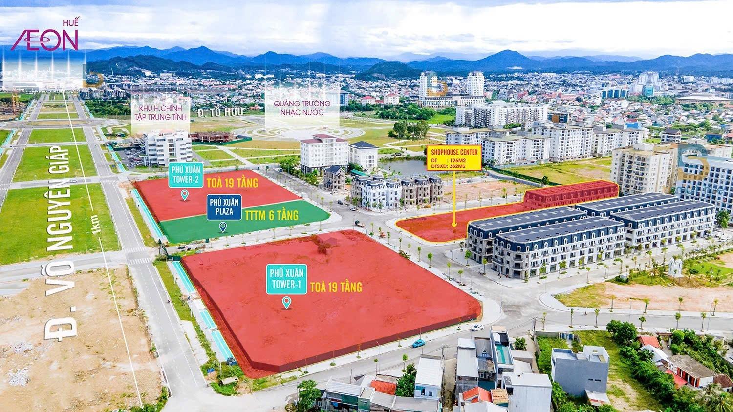 3 lô liền kề mặt tiền Nguyễn Lộ Trạch, cạnh chợ Cống mới, gần Phú Xuân City