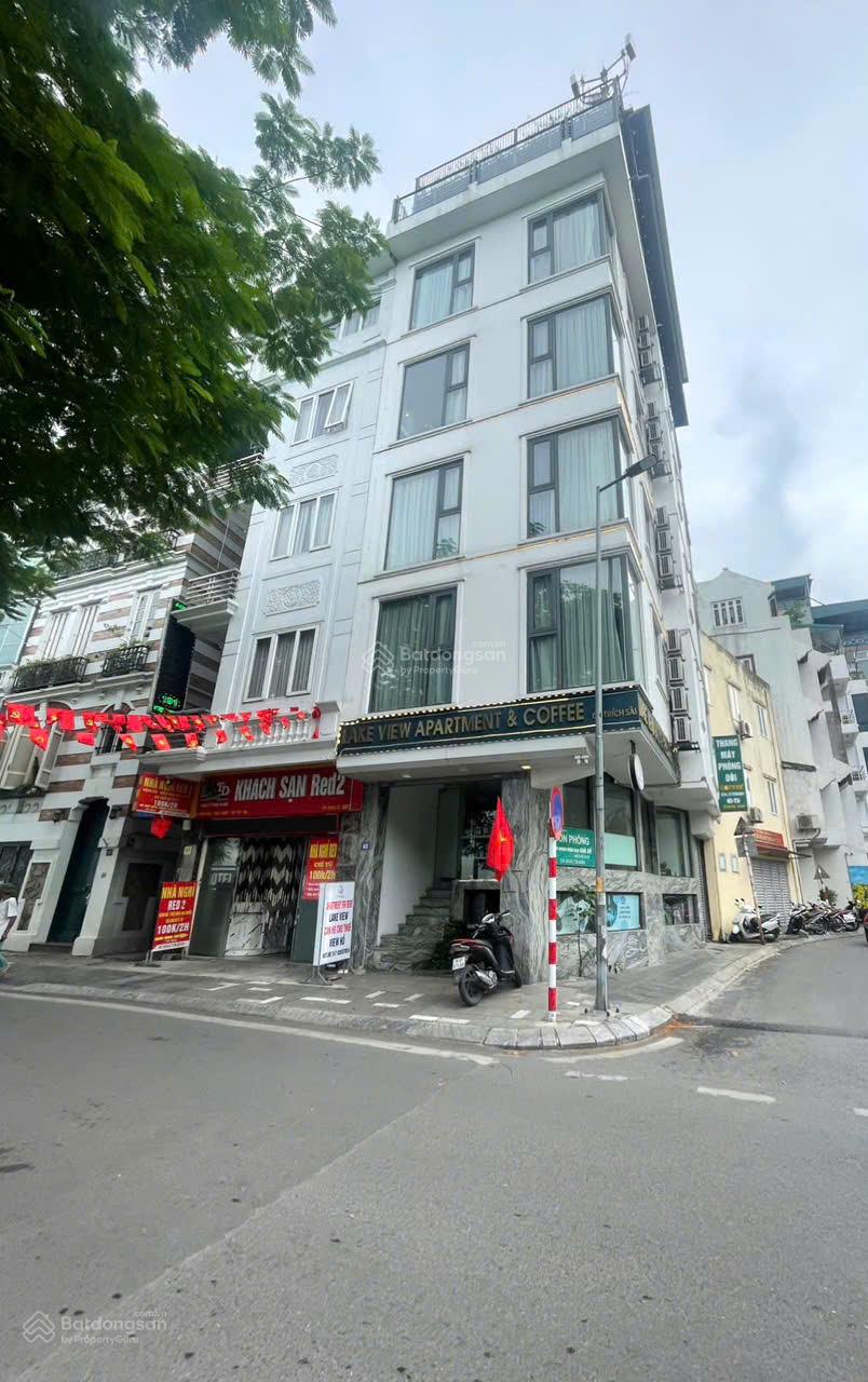 Bán nhà mặt phố lô góc 3 thoáng 48 tỷ, 70m2, 6 tầng, MT 4,5m view hồ Lạc Long Quân - Tây Hồ