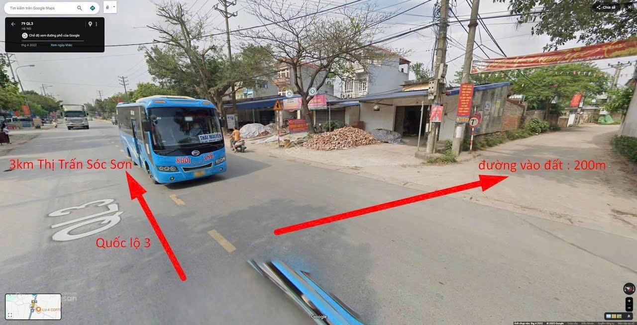 Bán đất tại Đường 3, Xã Hồng Kỳ, Sóc Sơn, Hà Nội, 1,75 tỷ, 100m2