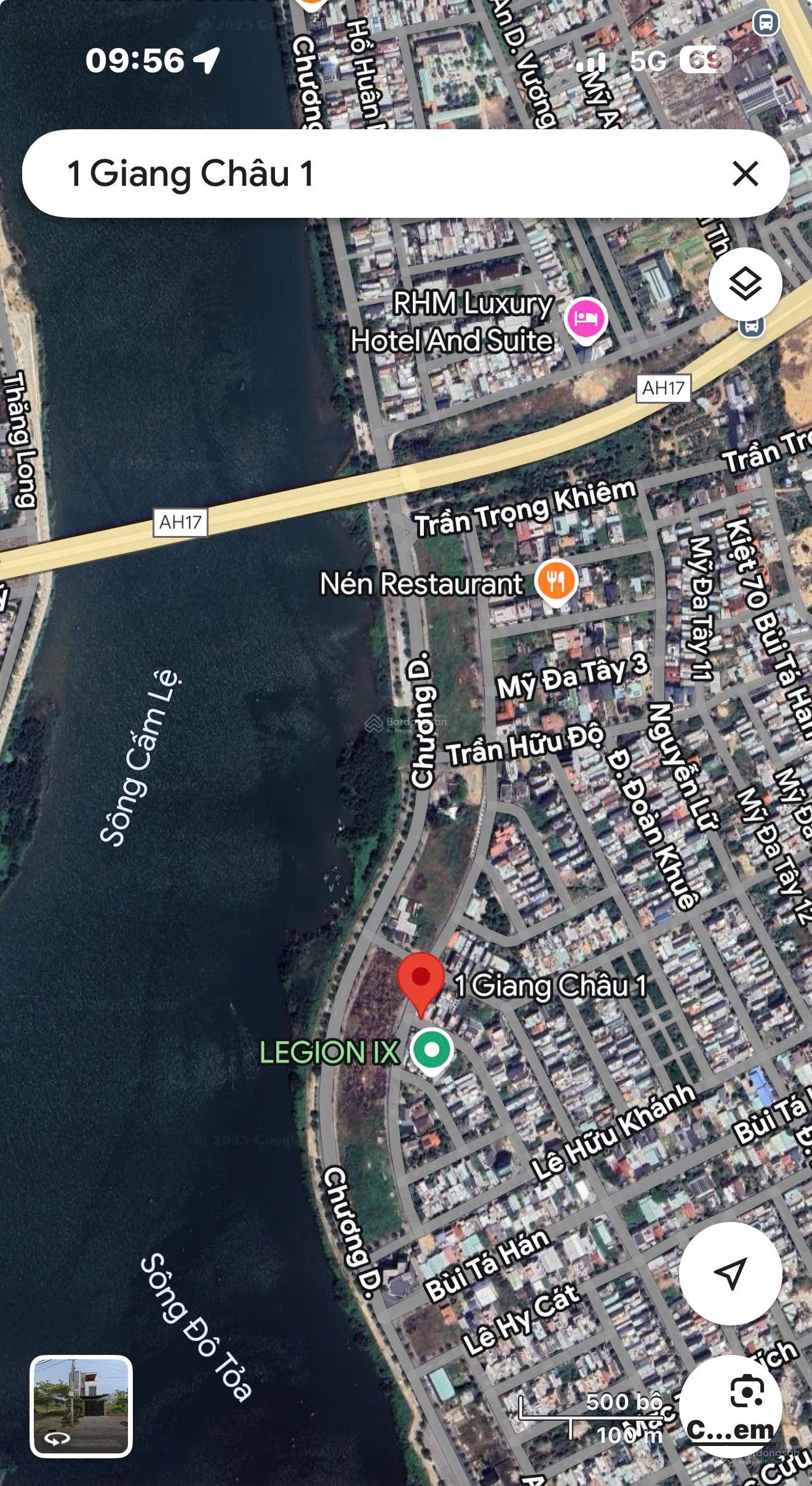 Cặp Giang Châu 1, gần sông Chương Dương