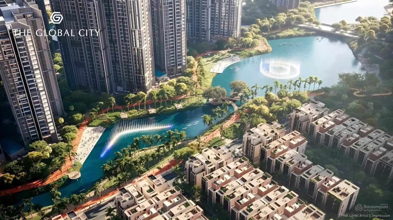 Độc quyền 2PN2WC CDT The Global City - View hồ bơi giá đầu tư. Xem ngay!