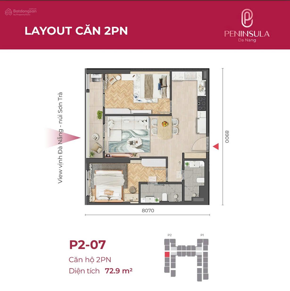 CHÍNH CHỦ BÁN GẤP CĂN 2PN TẦNG CAO VIEW SÔNG HÀN - BIỂN MỸ KHÊ GIÁ TỐT NHẤT THỊ TRƯỜNG