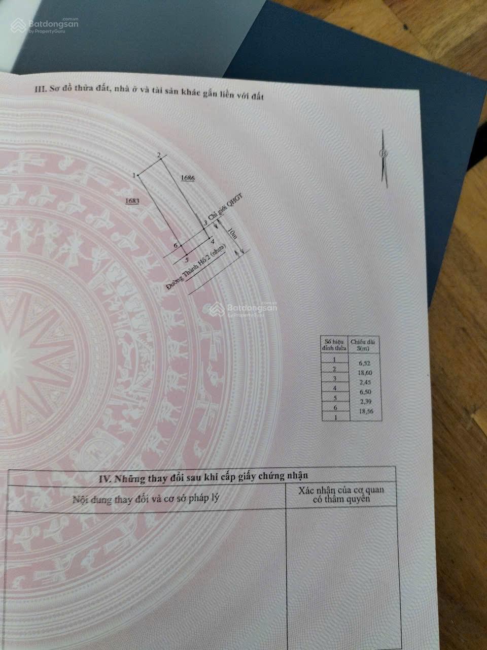 Bán đất sổ hồng vuông vắn (135,7 m2 ngang 6,5m) giá 1,35 tỷ Diên Thọ (Diên Phước cũ)