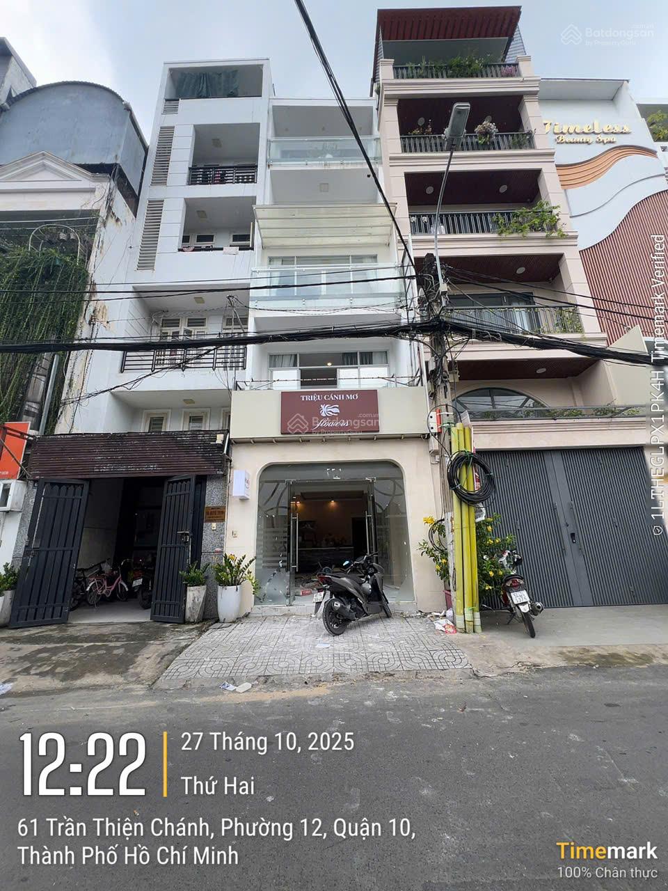 Bán nhà MT Trần Thiện Chánh, P12, Q10 - 4 x 20m, 4 tầng, HĐT 55 tr/th, giá 26.5 tỷ