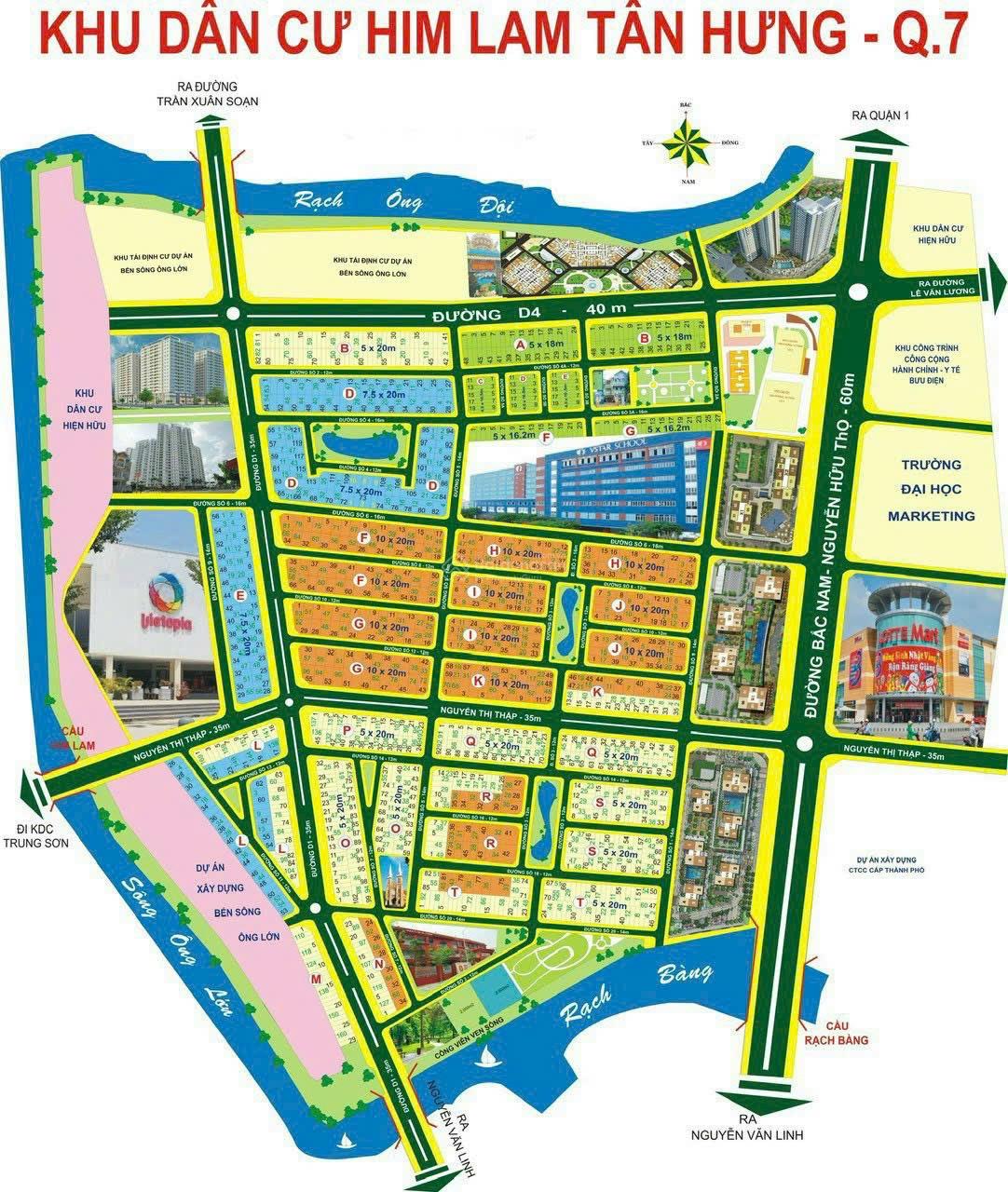 Cho thuê văn phòng tại Him Lam Tân Hưng, Tp. HCM