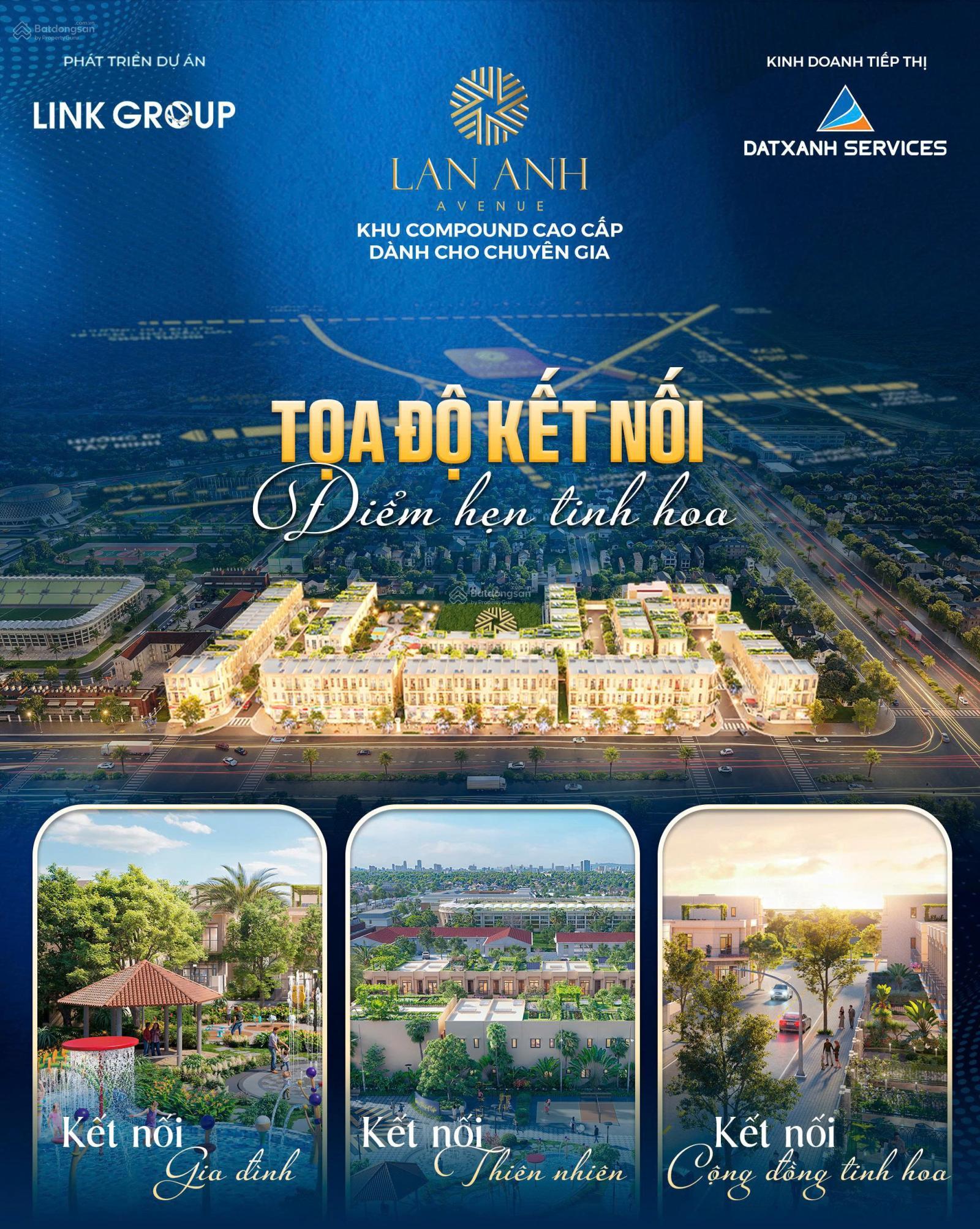 Villa Lan Anh Avenue compound cao cấp trung tâm Tân Uyên 120 m² mặt tiền 13.5m chỉ từ 4,5 tỷ