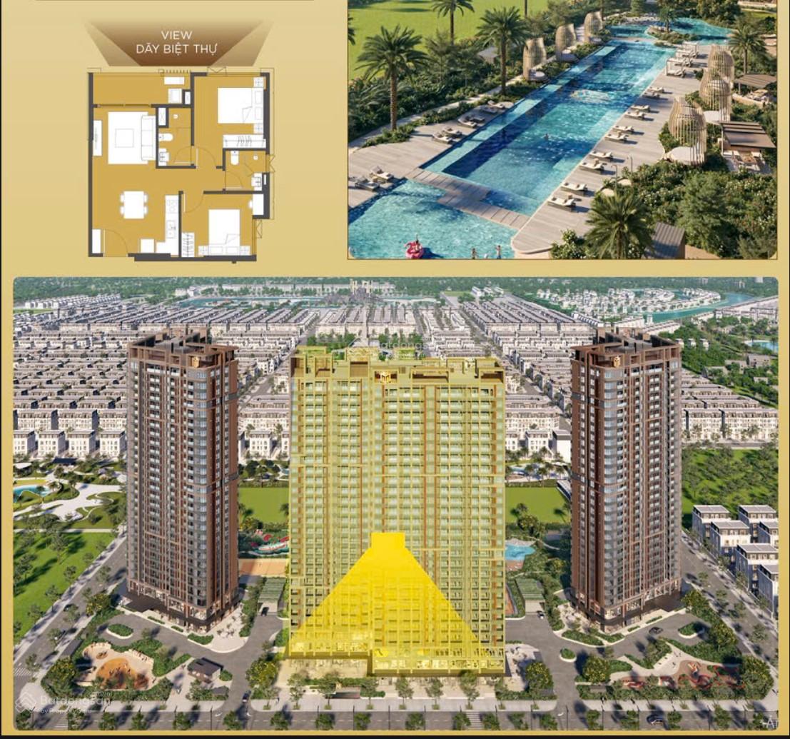 Bán nhanh căn 2PN tầng trung 60m2 Masteri Trinity Square bán nguyên giá, không chênh 3.8 tỷ