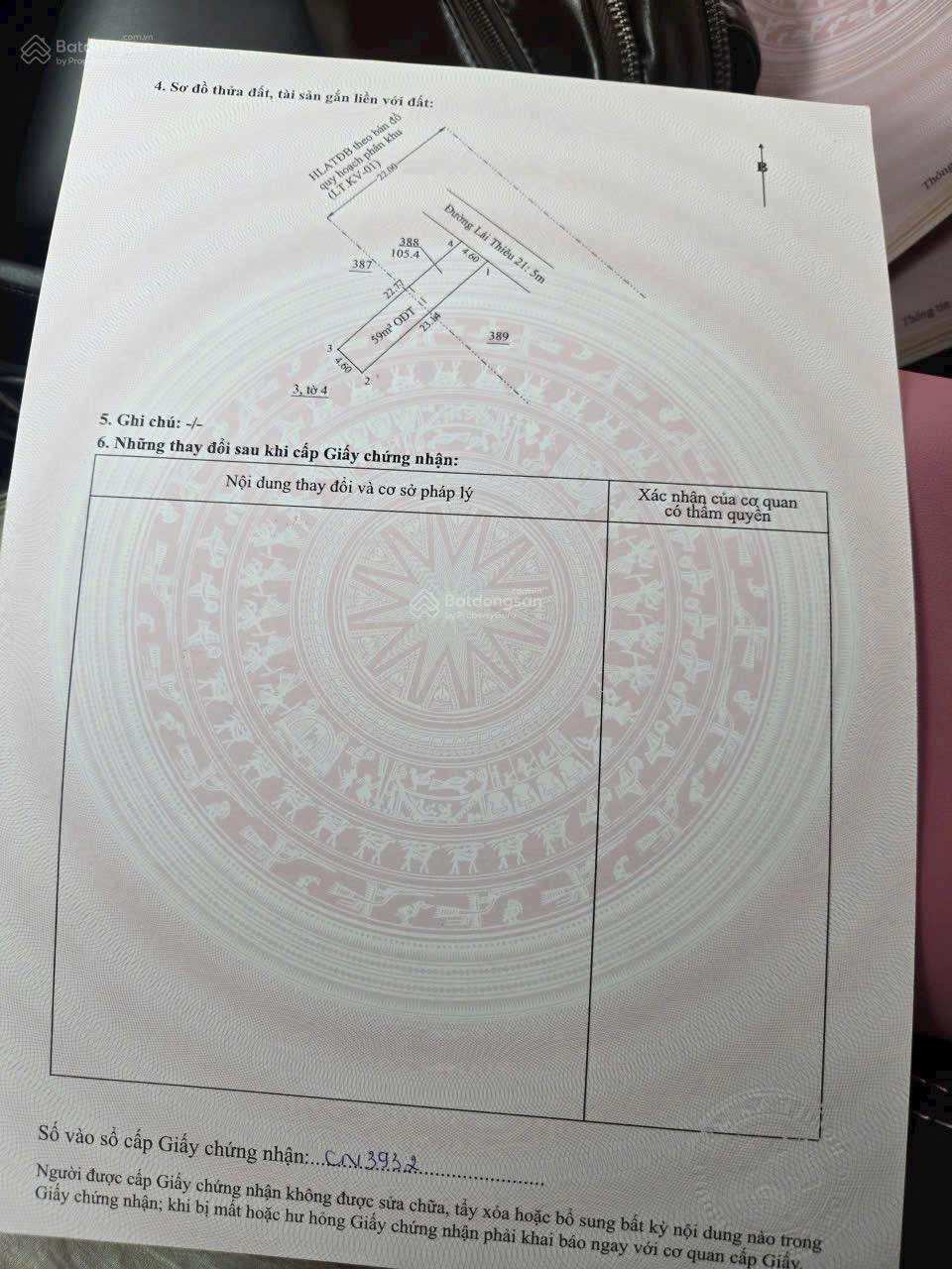 Chính chủ gửi bán đất 105m2 mặt đường Lái Thiêu 21 gần Nguyễn Văn Tiết giá chỉ 3,28 tỷ