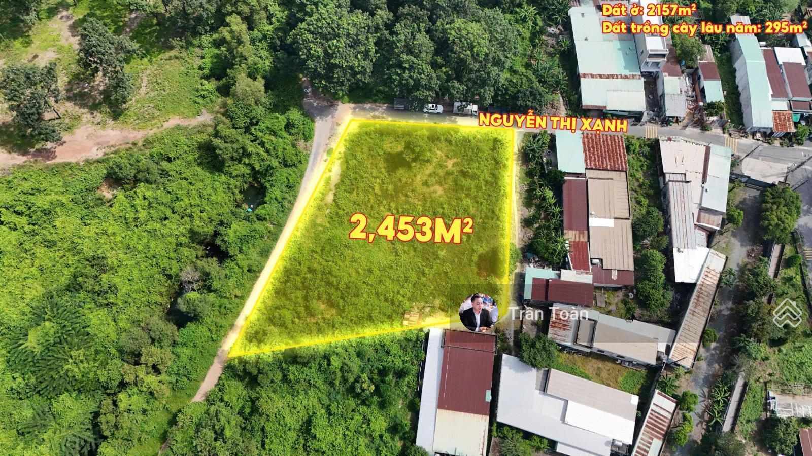 2453m2 full thổ cư. Lô góc 3 mặt tiền ngay đường Cây Bài, Củ Chi. Giá: 30.5 tỷ (được phân lô)