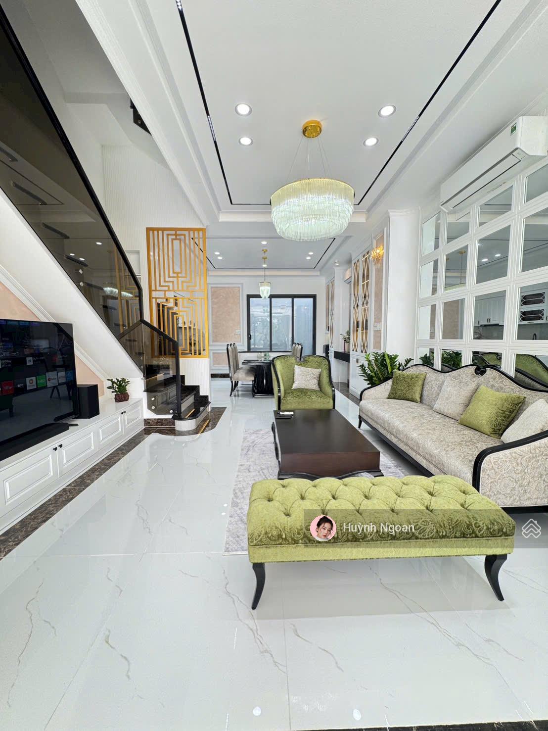 Bán nhà 4lầu full nội thất cao cấp khu dân cư Anh Tuấn Nhà Bè giá 9tỷ800 DT 83m2. LH 0909 519 ***