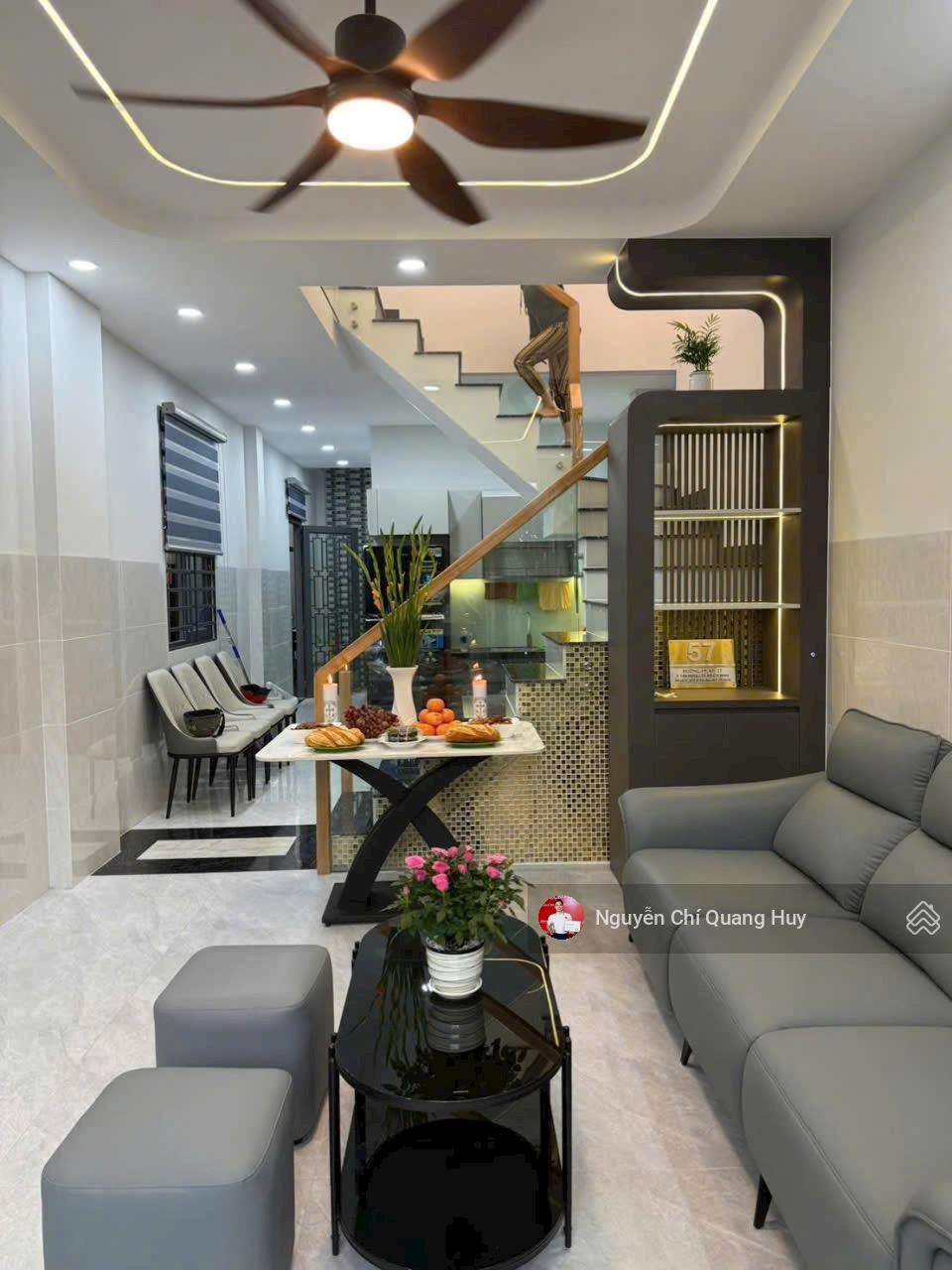 Nhà phố hiện đại - mặt tiền hẻm 3,5m chợ Tân Quy quận 07 gần Lotte Mart - 4x15m sổ hồng giá 6,2 tỷ