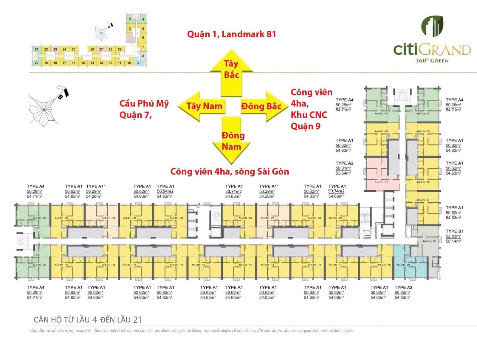 Chính chủ bán căn Duplex CitiGrand lầu cao giá đầu tư 4.1 Tỷ bao thuế phí sang tên