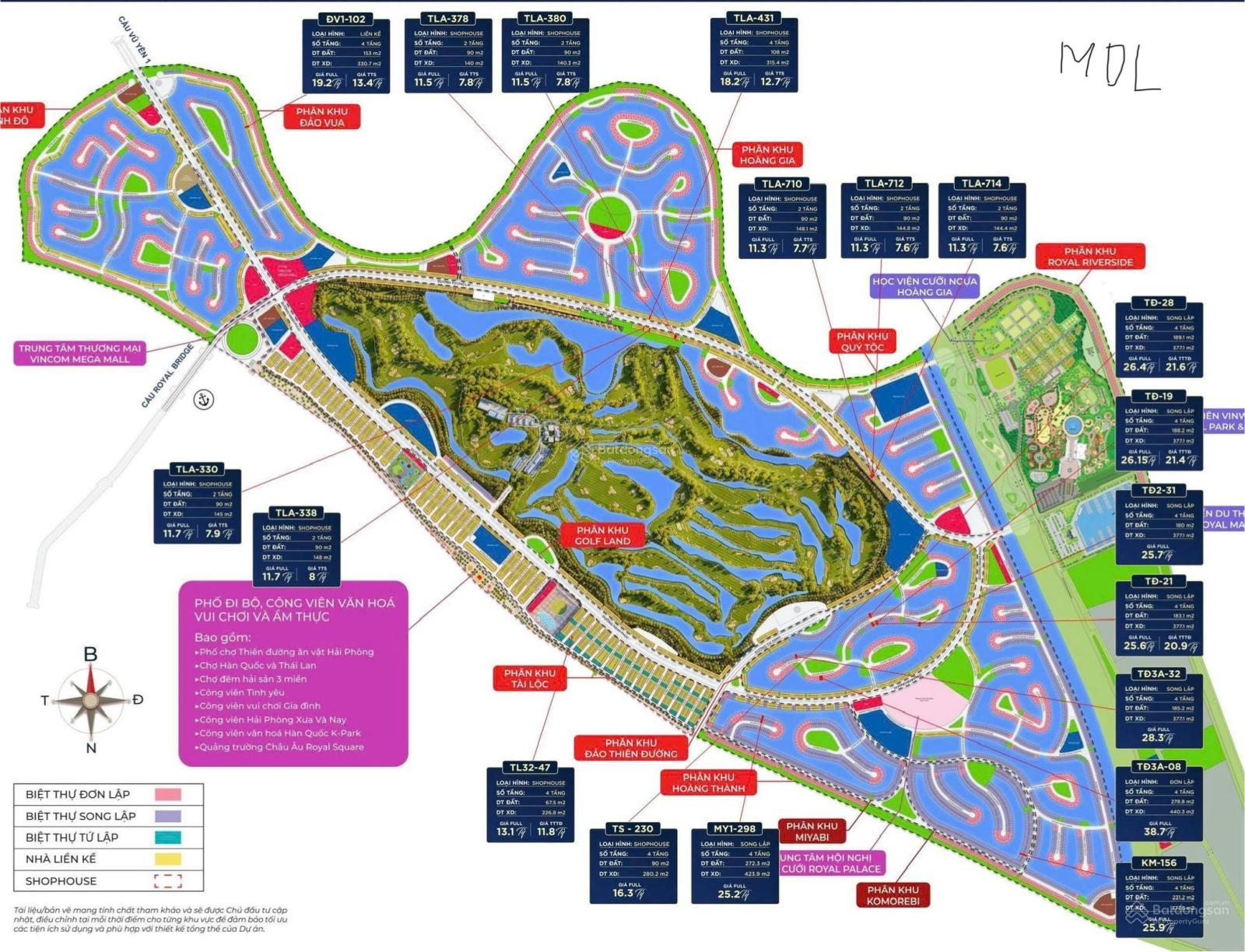 6 bảng hàng 200 căn BT, Liền kề đang bán tại Vin Vũ Yên giá chỉ từ 7,x tỷ xem ảnh để chọn căn