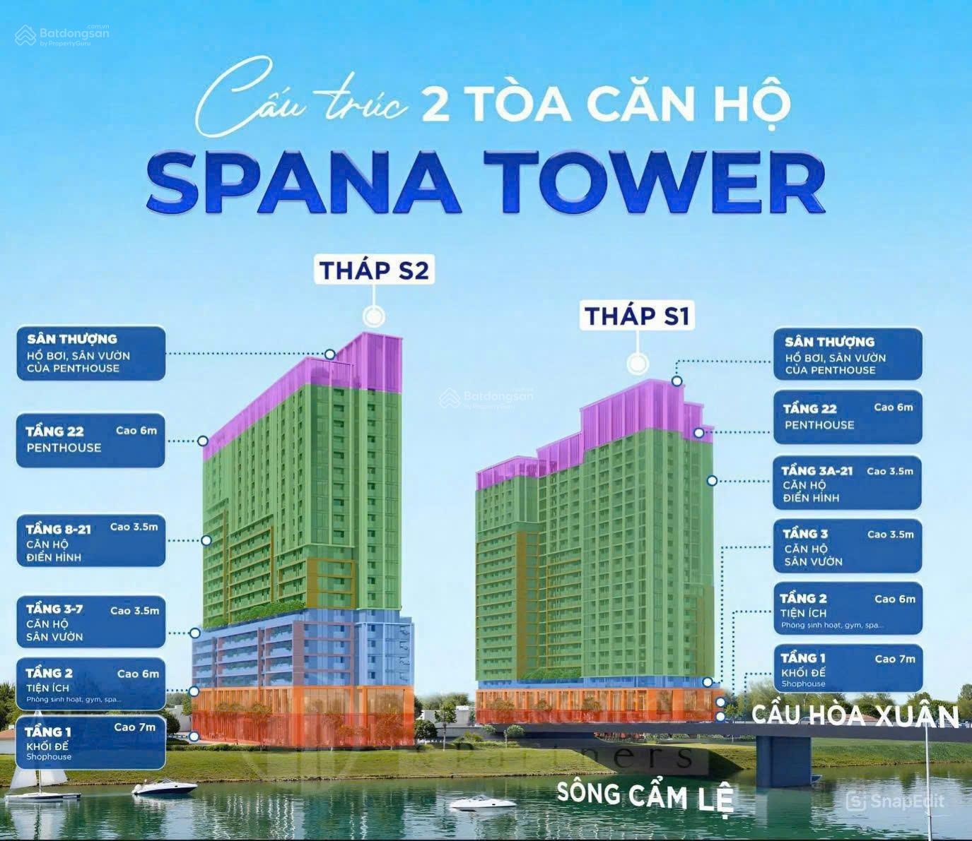Căn hộ sông Hàn Sun Spana, giá trực tiếp từ CDT Sun Group