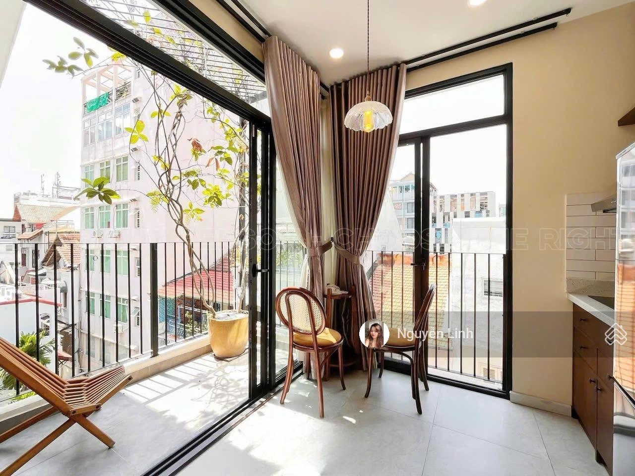 Căn hộ 1PN, ban công máy giặt riêng, gần vòng xoay Điện Biên Phủ