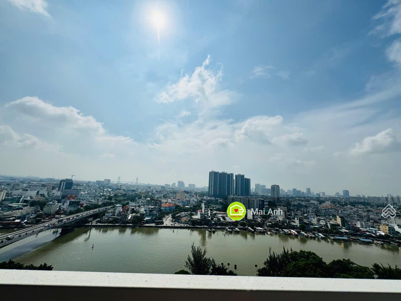 Cho thuê 2PN - 2WC 80m2 Riva Park. Lầu cao view sông đẹp - Giá 15 triệu/tháng