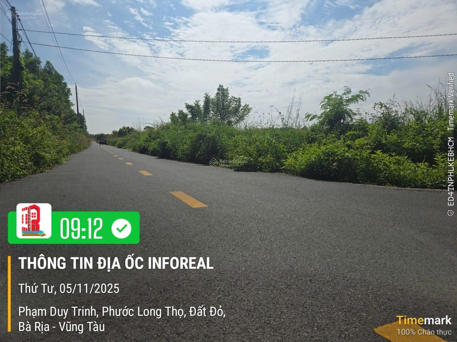 241m2 đất ở gần biển mặt tiền đường Phạm Duy Trinh, Đất Đỏ giá 1 tỷ bao sổ