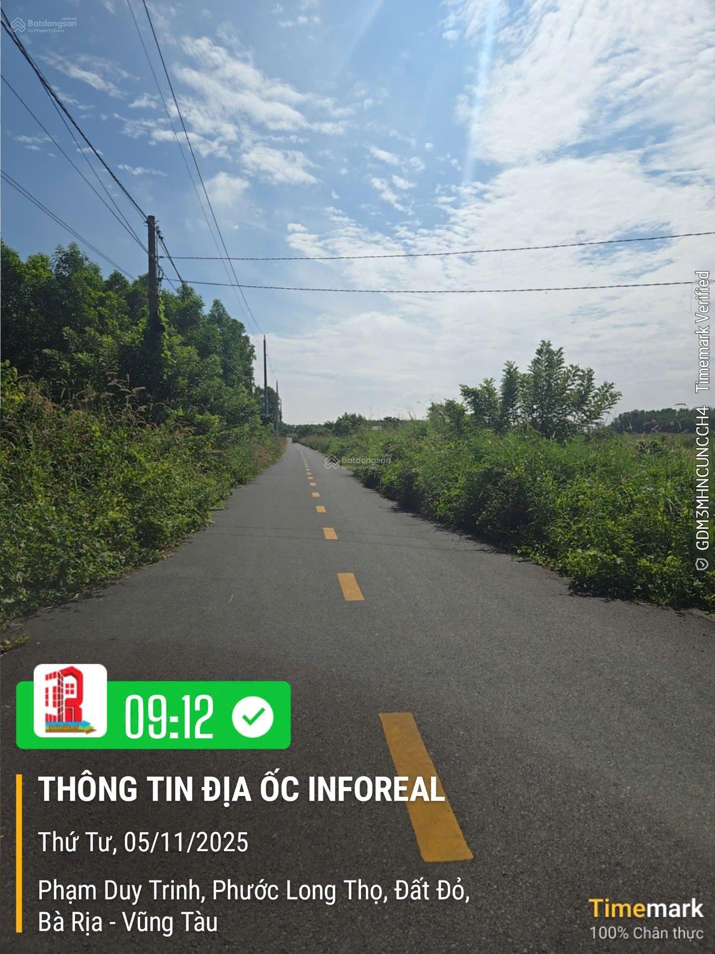 241m2 đất ở gần biển mặt tiền đường Phạm Duy Trinh, Đất Đỏ giá 1 tỷ bao sổ