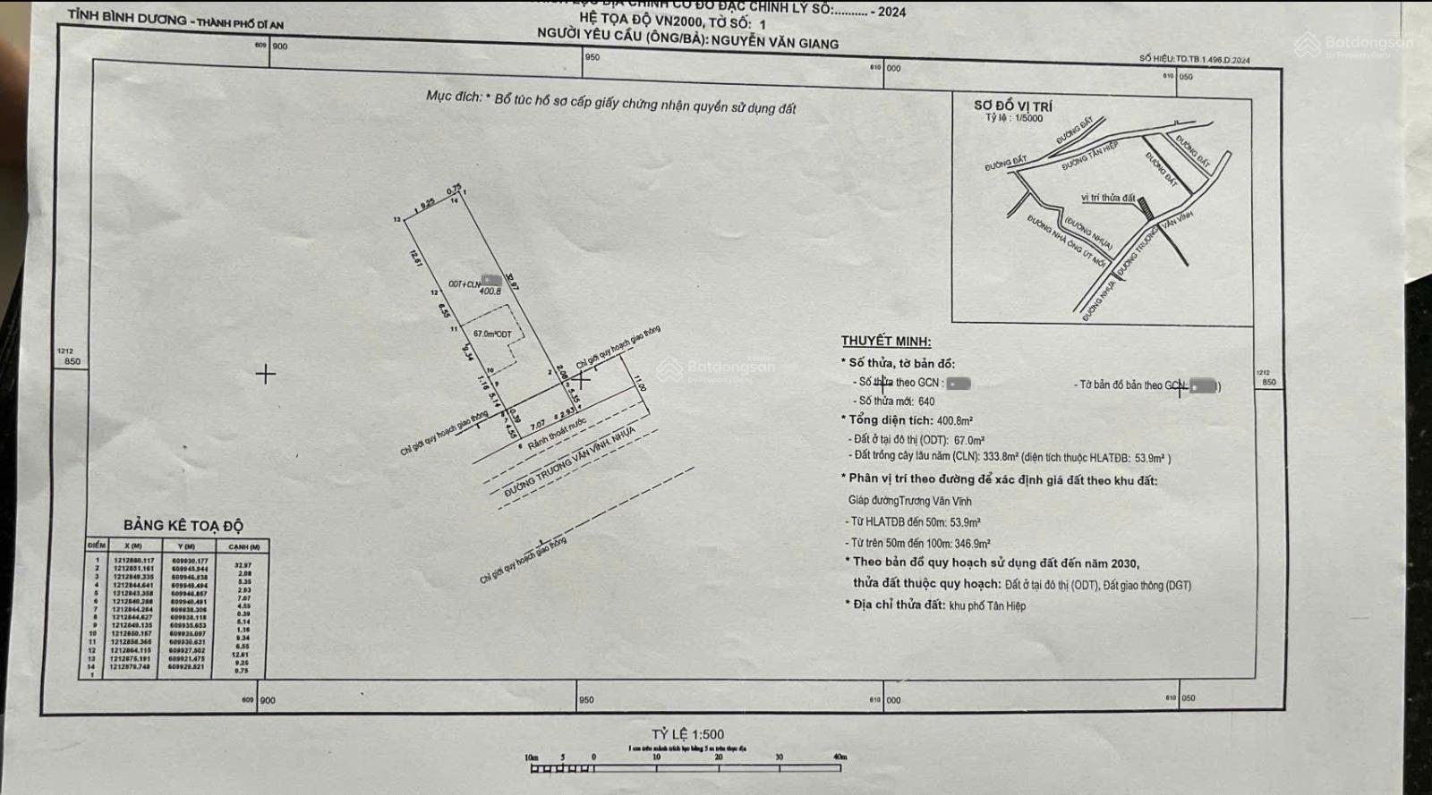 Bán kho xưởng 10x40m, mặt tiền Trương Văn Vĩnh P. Tân Bình