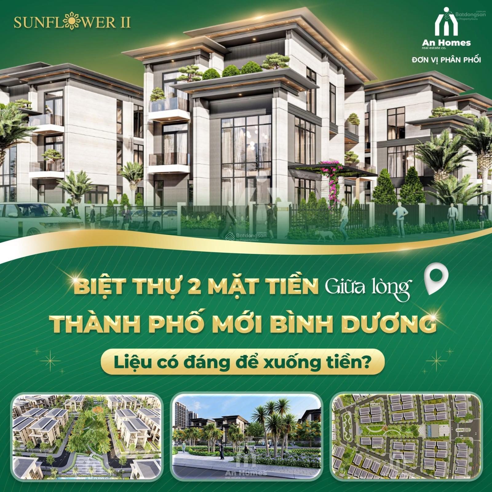 Dinh Thự Biệt Lập 650m2 Sunflower 2 - giá chỉ 42tr/m2 - Trung Tâm Thành Phố Hồ Chí Minh Mới