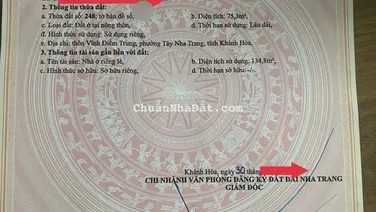 Chính Chủ bán nhà mới 2 tầng- sẵn sổ hoàn công- hẻm ô tô cạnh Vĩnh Điềm Trung chỉ 4.5 tỷ còn bớt