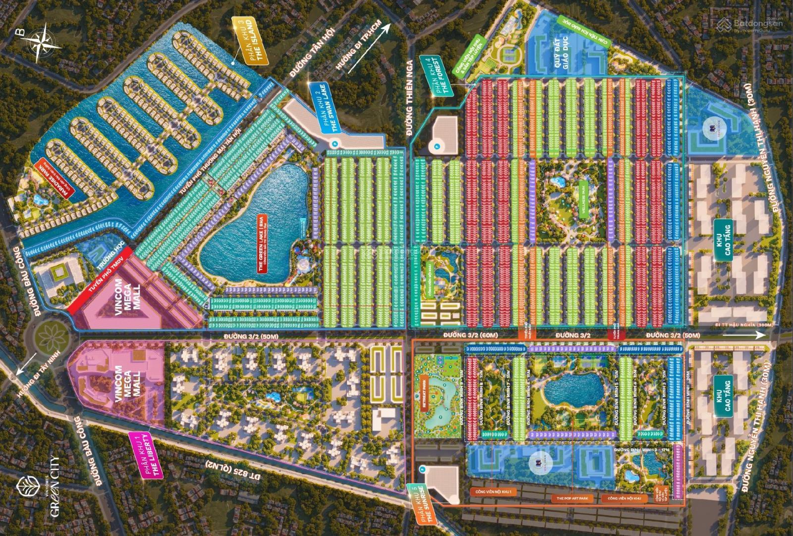 Vinhomes Green City Căn 75m2 giá 5.7 tỷ (VAT+PBT) xây 4 tầng, tặng xe VF3, chỉ cần 15% vốn tự có