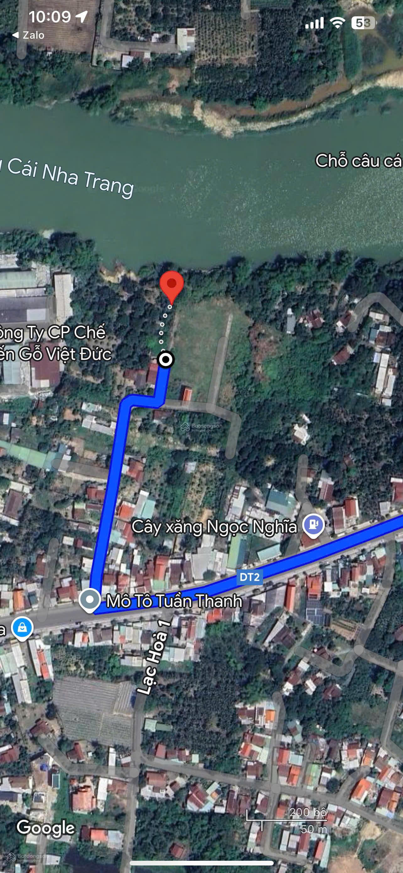 Bán lô đất 220m2 (ONT) cách đường Tỉnh Lộ 2 - 500m, gần chợ và trường học