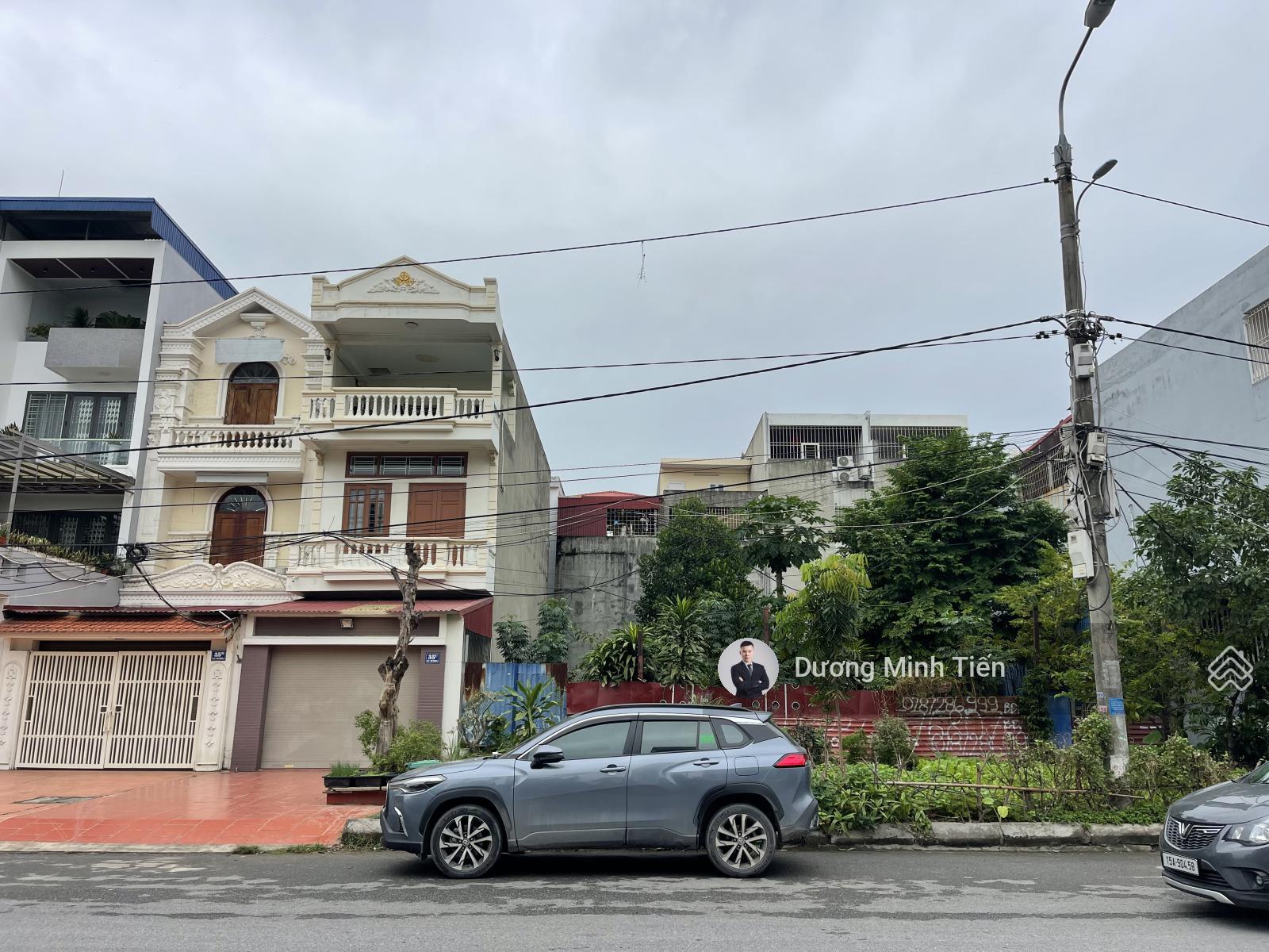 180m2 đất mặt đường 30m khu Thư Trung 193 Văn Cao - ngang 9m - vỉa hè 7m