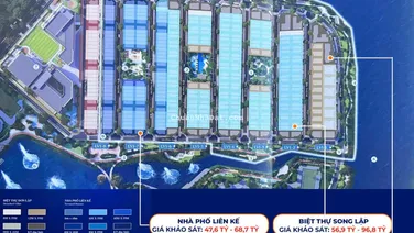 Biệt thự Đảo SoLa compound khu đô thị Quốc tế The Global City 3 mặt tiếp giáp sông