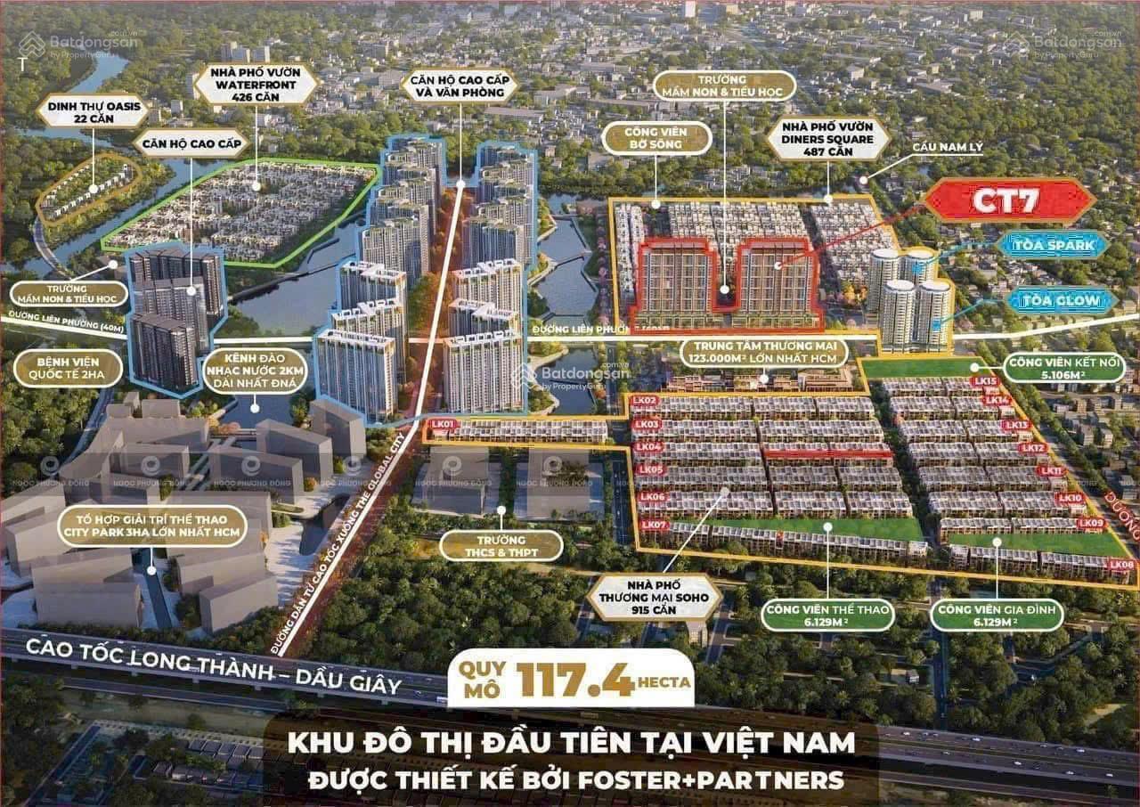 Biệt thự Đảo SoLa compound khu đô thị Quốc tế The Global City 3 mặt tiếp giáp sông