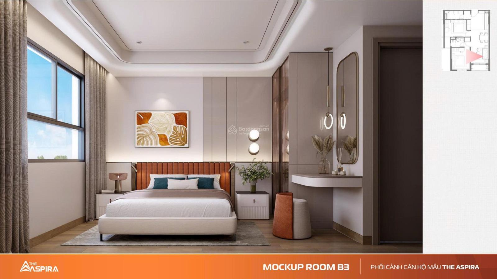 Giá chính thức - căn 2PN 65m2 Aspira chỉ 2,448 tỷ - view nội khu cực đẹp - TT đợt 1 20% CK Thêm 2%