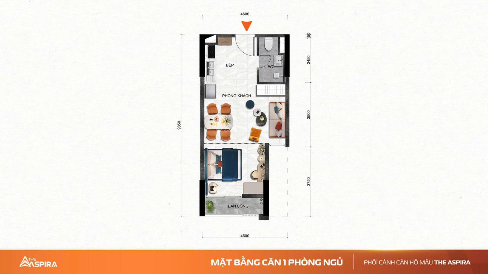 Chỉ 6,8tr/tháng sở hữu căn hộ The Aspira - hỗ trợ vay đến 80% - hỗ trợ lãi 30th, ân hạn gốc 6 năm
